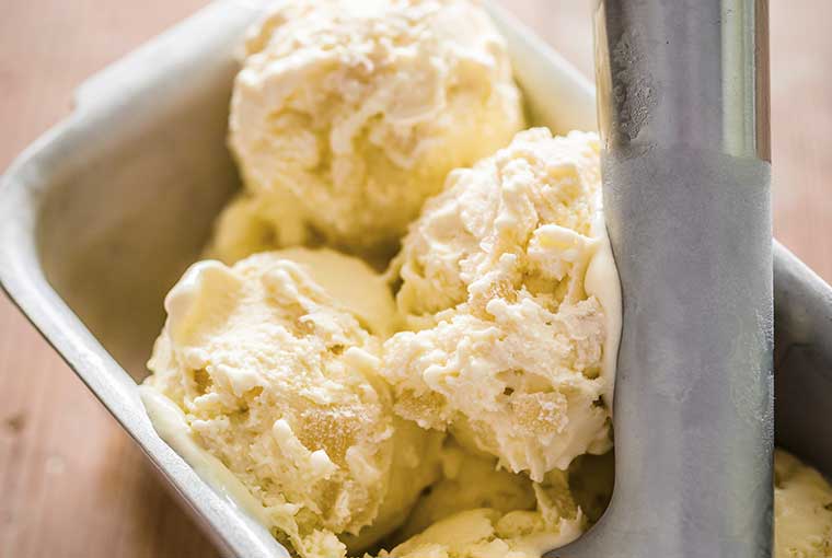 Ginger and Mint Ice Cream recipe