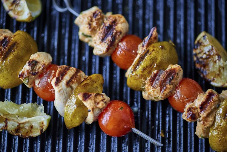 Brazilian-inspired chicken skewers