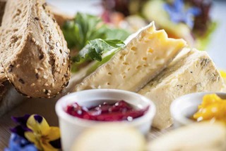 bread, cheese and chutney. Served at Home Farm Café in Parke, Bovey Tracey