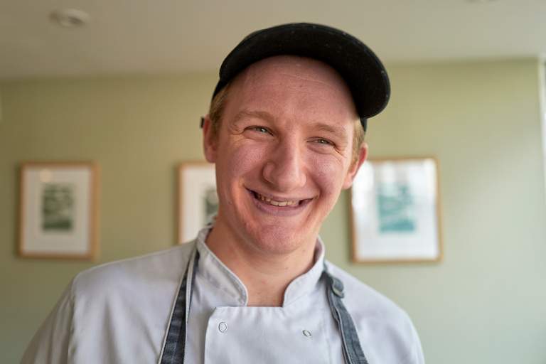 Harrison Brockington. Head Chef and Owner of Gather in Totnes