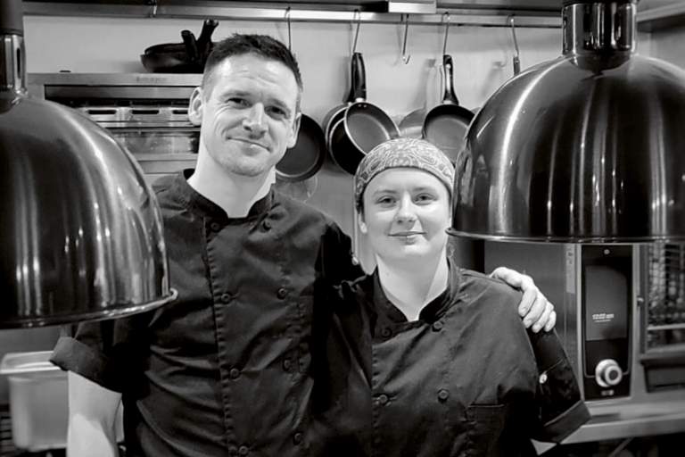 Charlie Dingley and Cleo Dimoline, chefs at La Mar in Exmouth