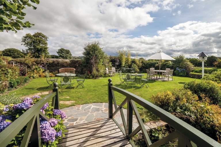 The beer garden at the Elephant's Nest