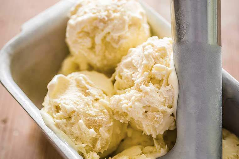 Ginger and Mint Ice Cream recipe