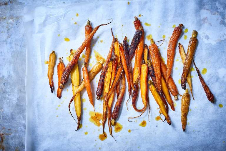 Roasted carrots. Taste Buds magazine