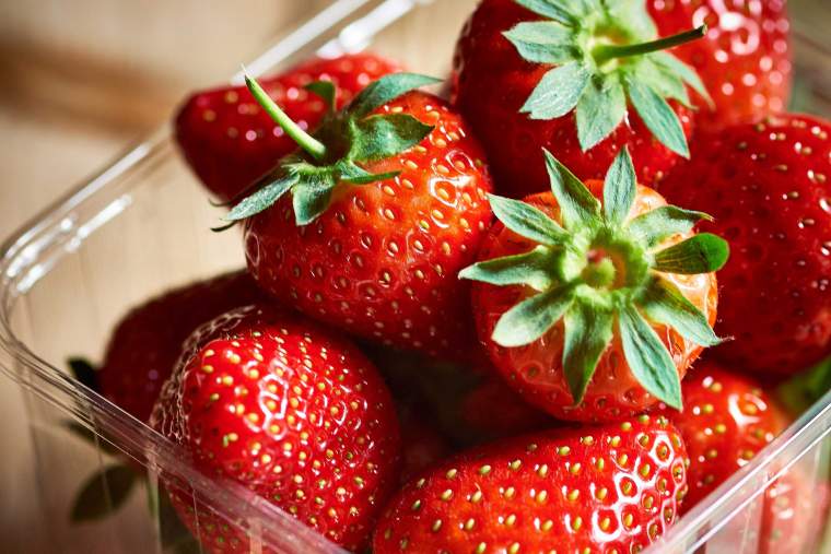 Strawberries in punnet