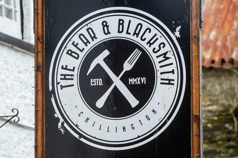 The Bear and Blacksmith sign