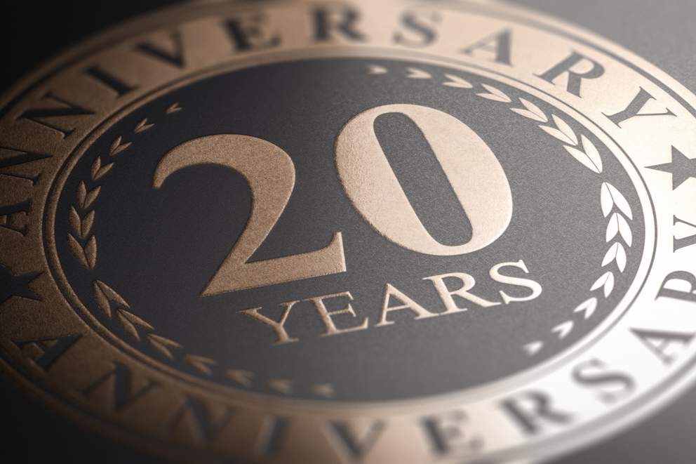 20 years anniversary logo